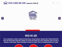 Tablet Screenshot of excelcabin.com